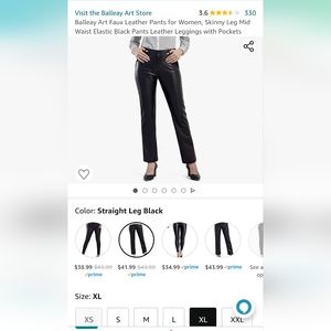 Ballaey Art - Faux Leather Pants